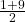 \frac{1+9}{2}