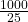 \frac{1000}{25π}