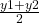 \frac{ y1+y2}{2}